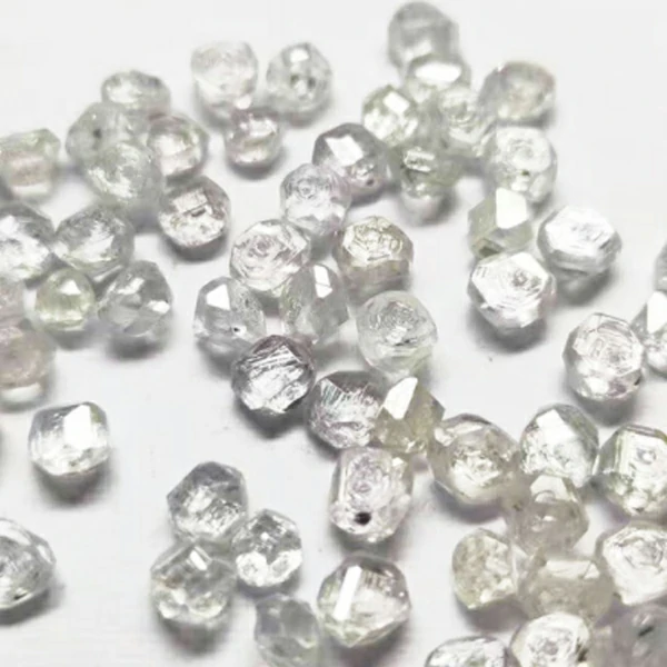 001 1 carat up uncut rough white lab grown hpht synthetic diamond rough