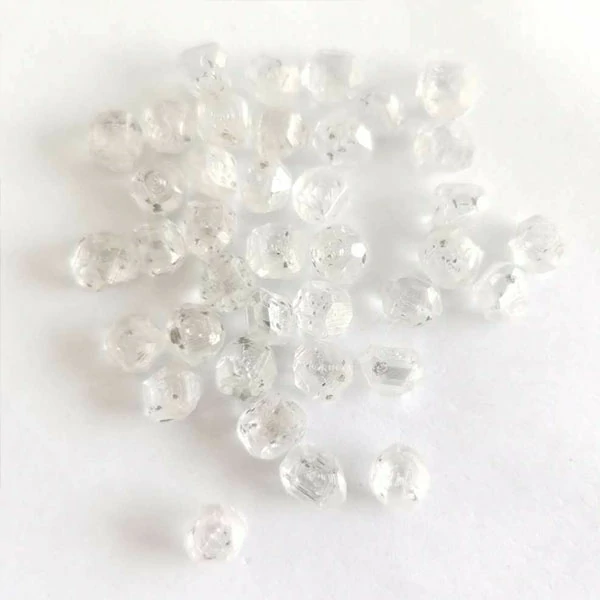 002 uncut rough white lab cultivate hpht cvd synthetic diamond transparent rough diamond