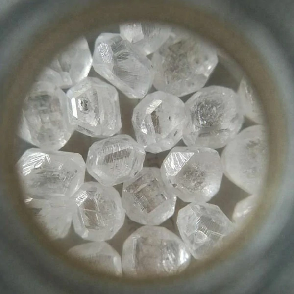 003 uncut rough white lab cultivate hpht cvd synthetic diamond transparent rough diamond