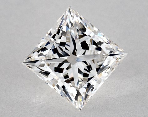 Lab Created 1.57 Carat Princess Diamond