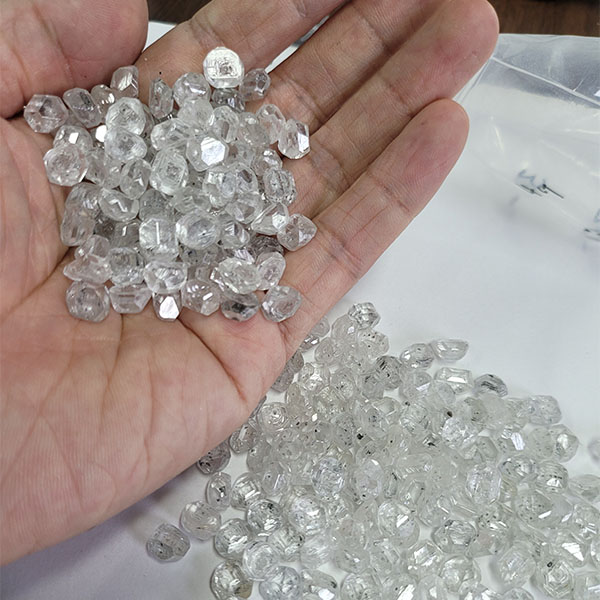 Big Size Lab Grown HPHT White Rough Diamond