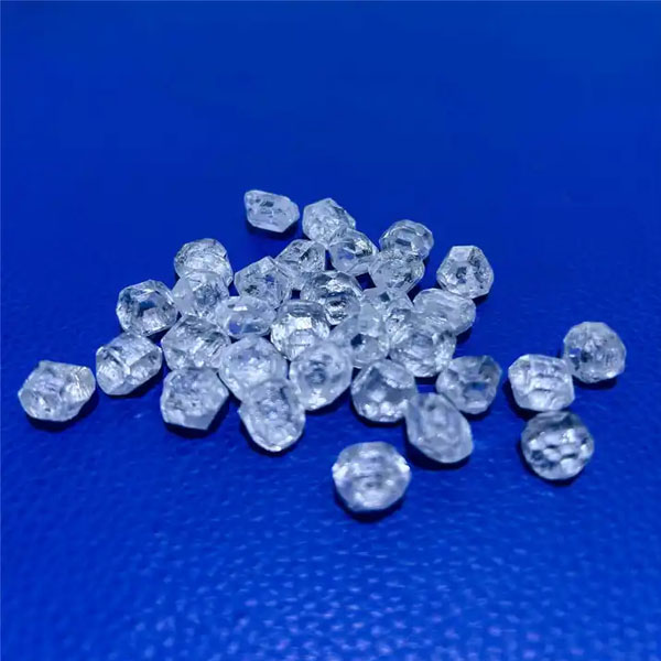 1-8ct uncut HPHT big size synthetic rough White diamond price per carat