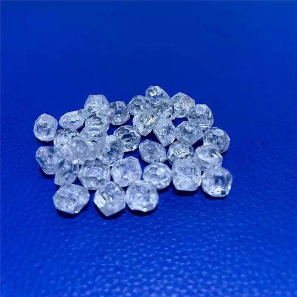 1-8ct uncut HPHT big size synthetic rough White diamond price per carat
